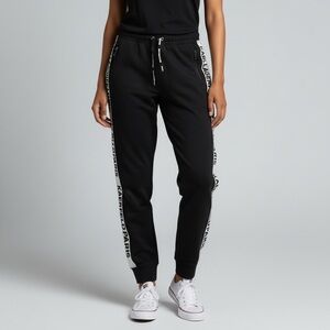 Karl Lagerfeld Black Joggers with Logo Trim